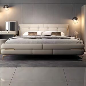 Minimalist Style Headboard Bed
