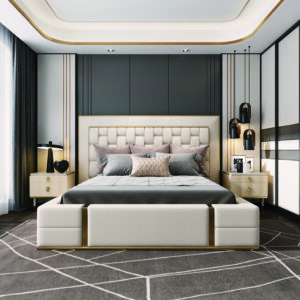 Light - luxury Master Bedroom Bed ✨