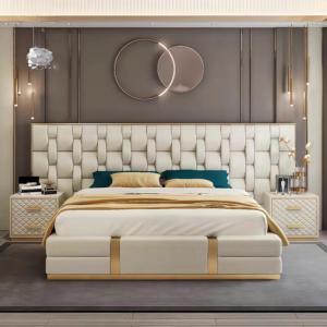 Light luxury soft cushion CMBL011 bed